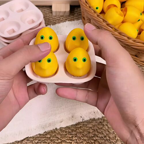3D打印奶蛋按键解压玩具