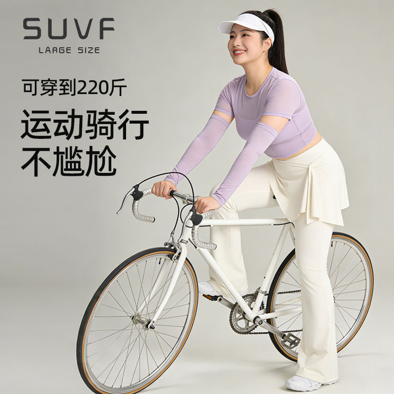 SUVF大码定制假两件鲨鱼裤图片