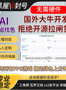 AI开火吸附找色全游戏ai辅助支持三角粥/瓦/cs2各平台/穿越米线