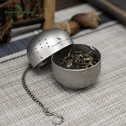 必唯纯钛茶叶蛋过滤茶叶泡茶球