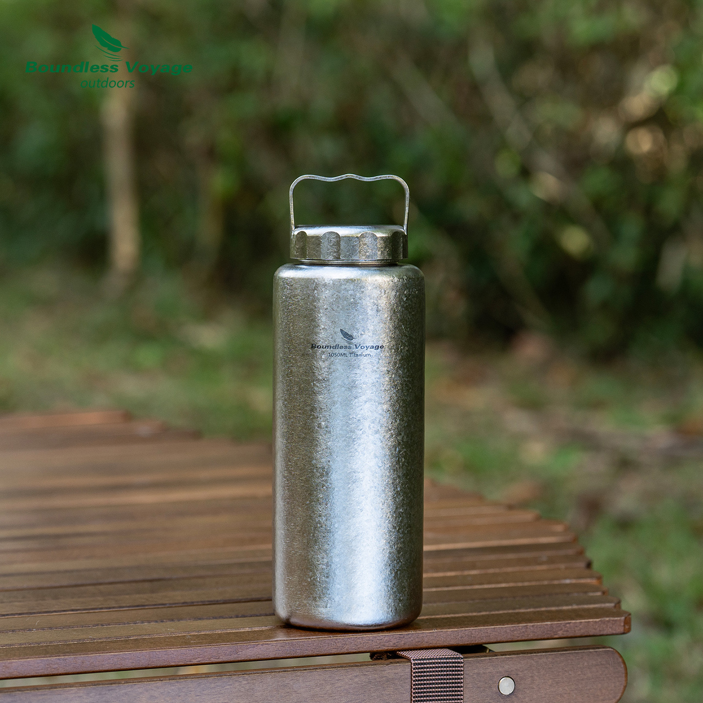 必唯纯钛钛杯水瓶户外大容量