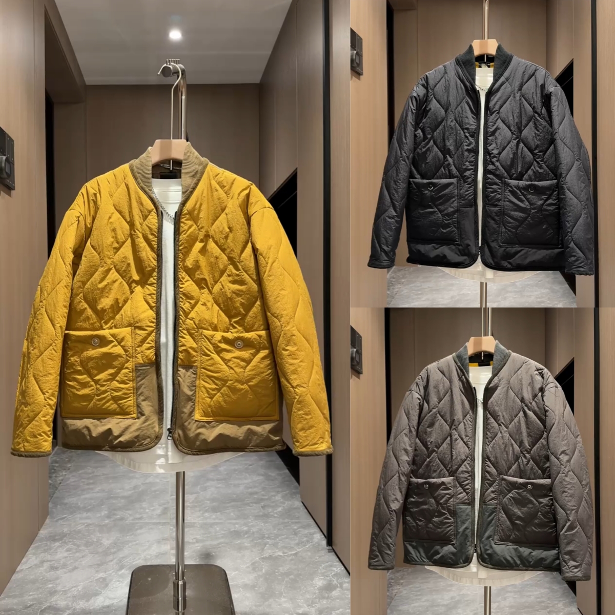 2025秋冬新款轻薄棉服男棒球领