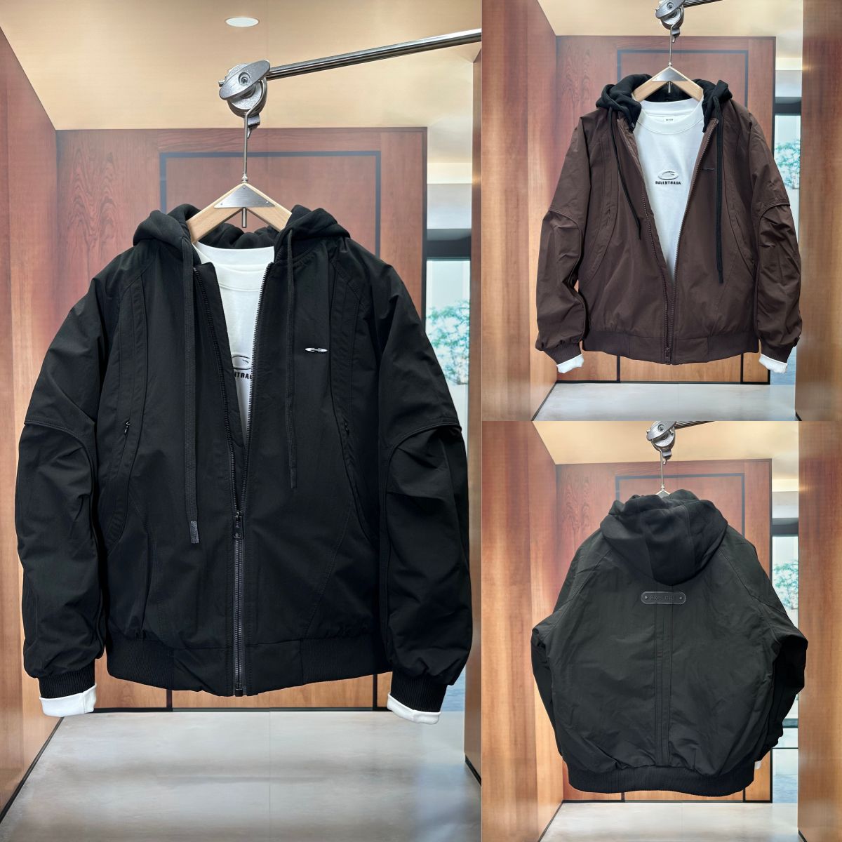 美式潮牌棉服男士夹克帽子可拆卸