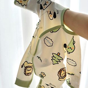 和尚服 连体服宝宝52码 婴儿衣服纯棉连体衣春秋蝴蝶衣新生 儿长袖