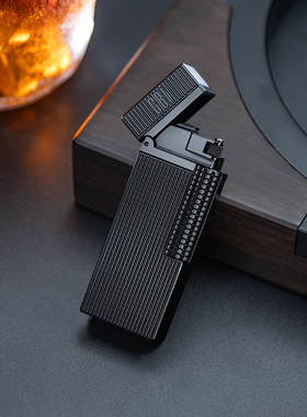 正品GBI大船迷你充气打火机送男友高档黄铜创意侧滑窄款无声小巧