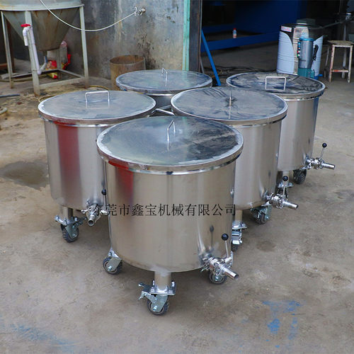 鑫宝定制 不锈钢桶 200L拉缸 双层加热储料罐 定制起订量200L