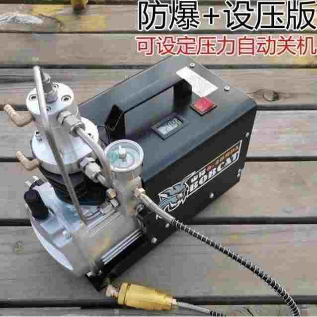 德国进口山猫电动高压打气机30mpa高压充气泵40mpa小型单缸水冷