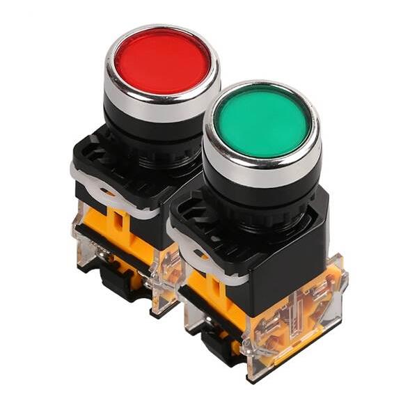 LA38-11DT LA38-11DNZS带灯自锁按钮开关 开孔22mm