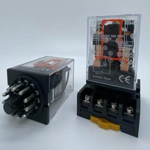 欧姆MK3P-I MK2P-I 中间继电器MK3P-1 MK2P-1 24V220V mk2p