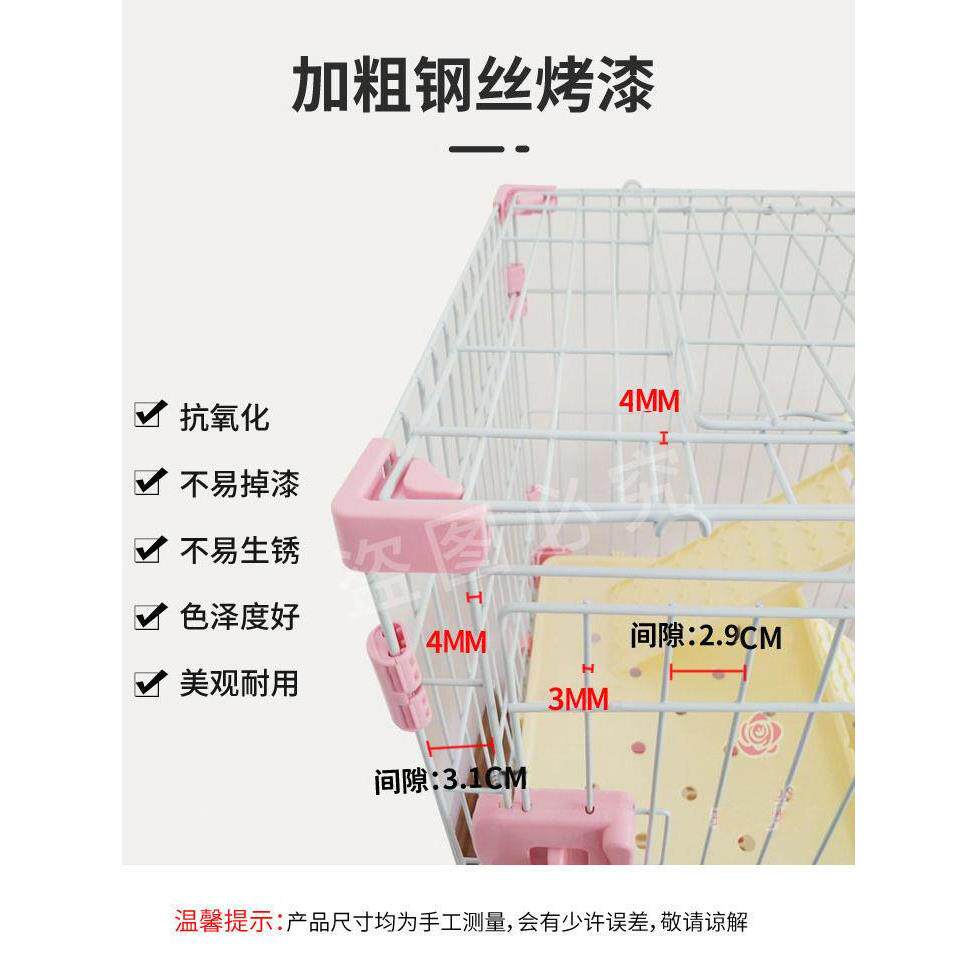 兔笼双抽屉自动清粪防喷尿家用大号猫别墅窝龙猫养殖笼荷兰猪笼子