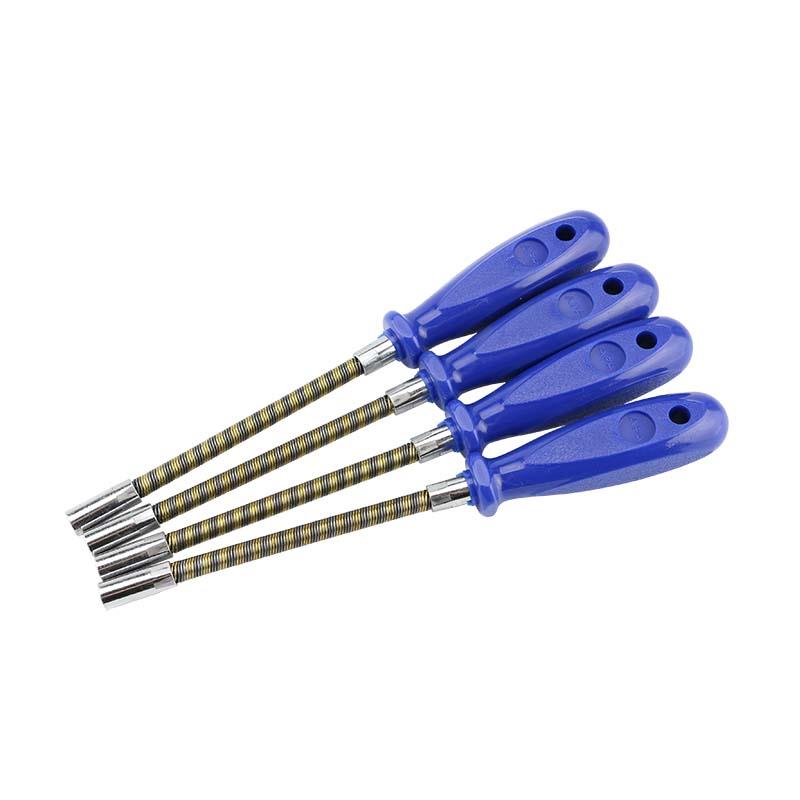 APA不锈钢喉箍螺丝刀卡箍万向可弯曲套筒批管卡扳手软轴喉箍批7mm