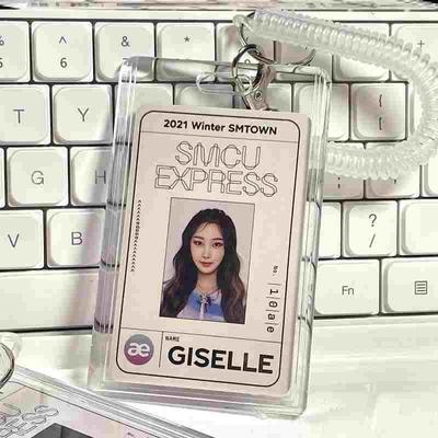 3寸明星小卡卡套挂件硬壳外带亚克力pvc保护套高透明追星照片学生