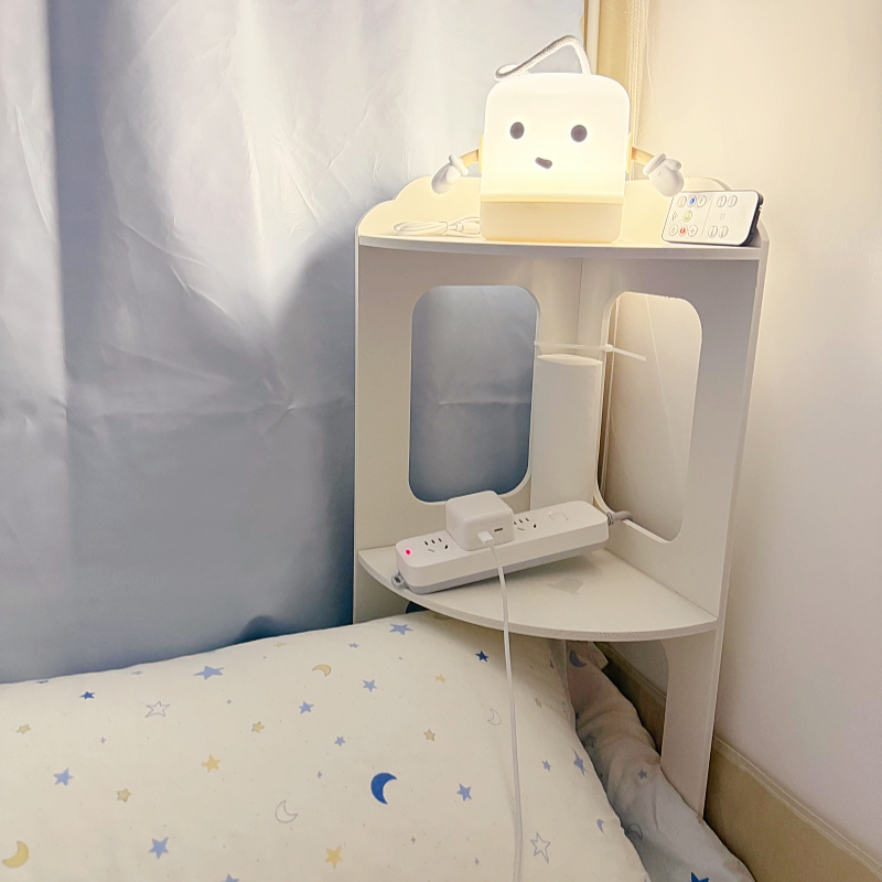 【极简宿舍小角落！收纳架】