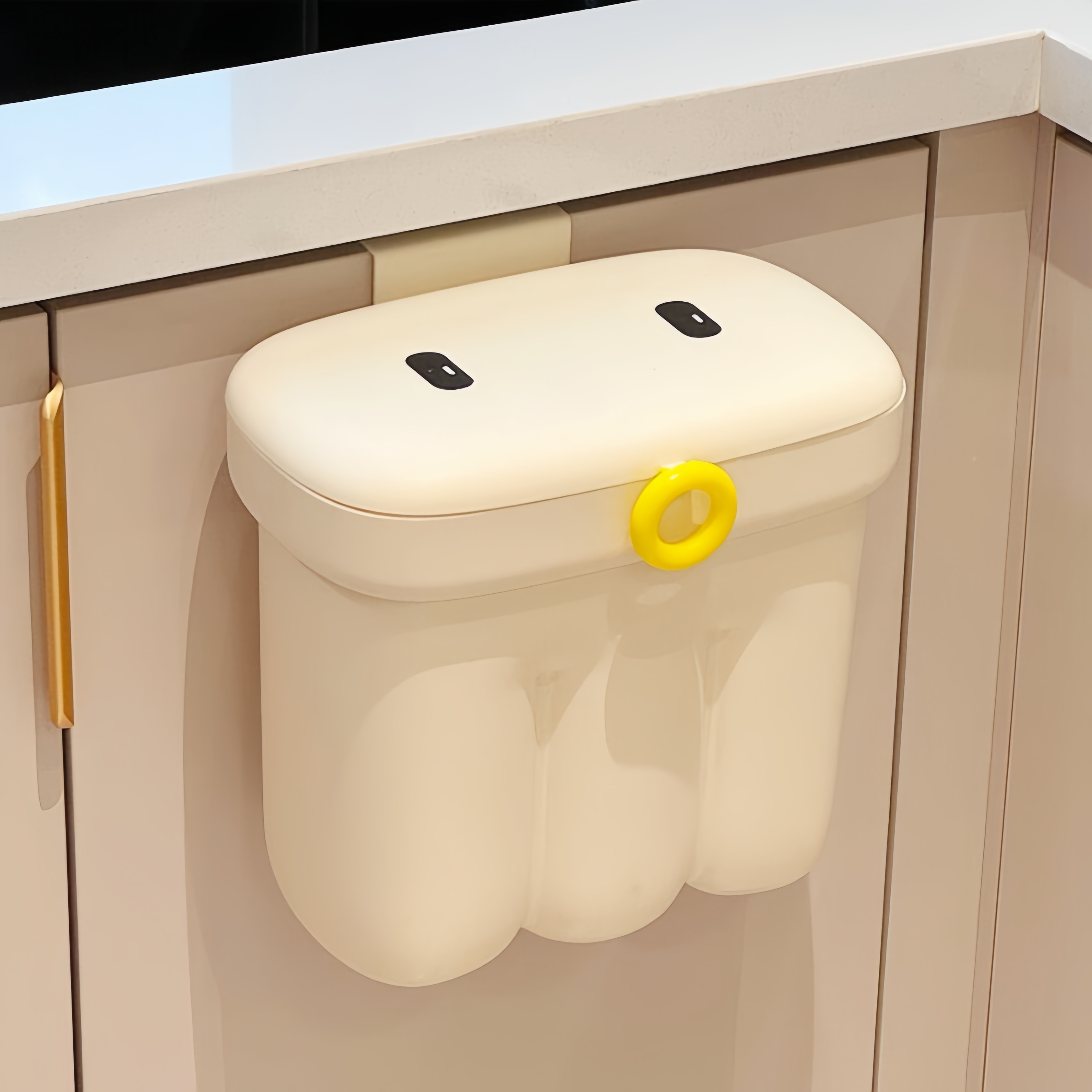 【实拍新品】章鱼厨房垃圾桶家用带盖壁挂免弯腰大容量悬挂垃圾筒,家庭/个人清洁工具,垃圾桶,淘宝优惠券,粉丝福利购,淘宝优惠卷