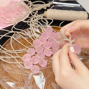 葡萄串香皂香薰挂件手工diy礼物送男女生朋友闺蜜生日惊喜高级感