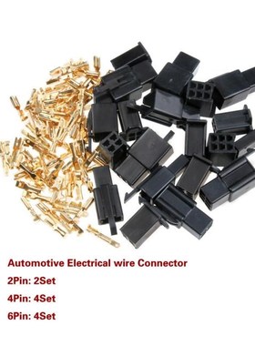 108PCS Electrical wire Connector 2.8mm 2/3/4/6/9 pin Automot