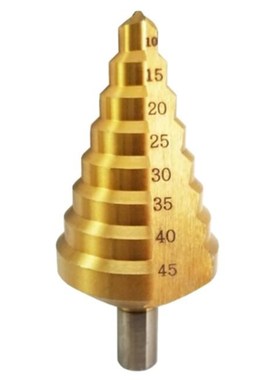10-45mm Hole Cutter Bit HSS Spiral Grooved Step Drill Bit 适