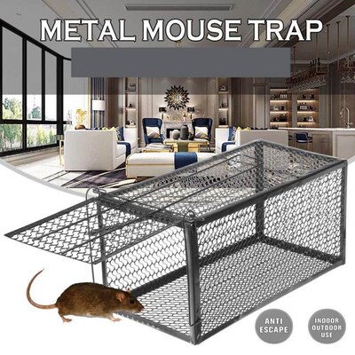 S/M/L/XL High Sensitivity Mouse Trapper Cage Metal Mouse Liv