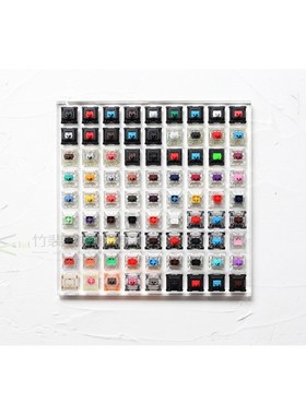 81 switch switches tester with acrylic base blank keycaps fo