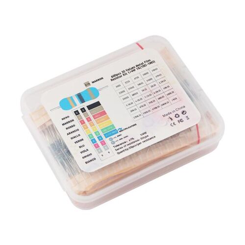 600Pcs/Lot 1% 1/4 W Film Resistor Pack Set 30Values* 20pcs D