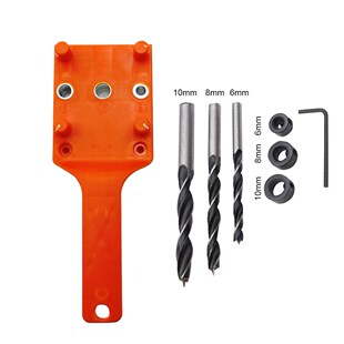 Vertical Pocket Hole ABS Plastic 6/8/10mm Wood Dowelling Jig
