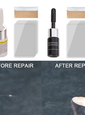 Windshield Repair Kit Glass Crack Repairing Liquid Car Windo