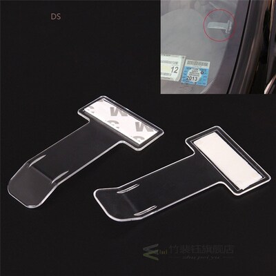 5 Pcs Portable Car Windscreen Parking Ticket Clear Permit Ho