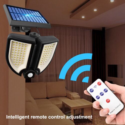 IP67 Solar 90 LED PIR Motion Sensor Wall Light Outdoor Secur