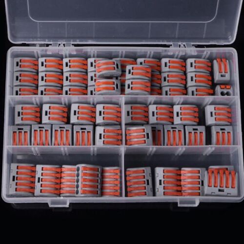 60pcs Terminal Block Lever Home Compact Splicing Connector W