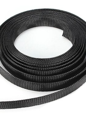 Black Braided Wire Sleeve 6/8/10/12/15mm Corrosion Resistanc