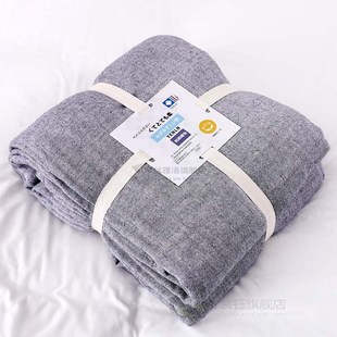 Spring Summer Cotton Gauze Muslin Throw Blanket on the Bed C