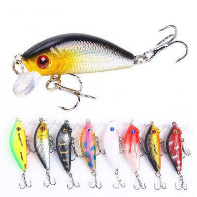 1PCS Minnow Fishing Lure 50mm4.2g  Topwater Hard Bait Wobble
