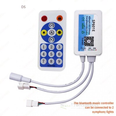 SP601E Dual Signal Output Bluetooth Music LED Controller DC5