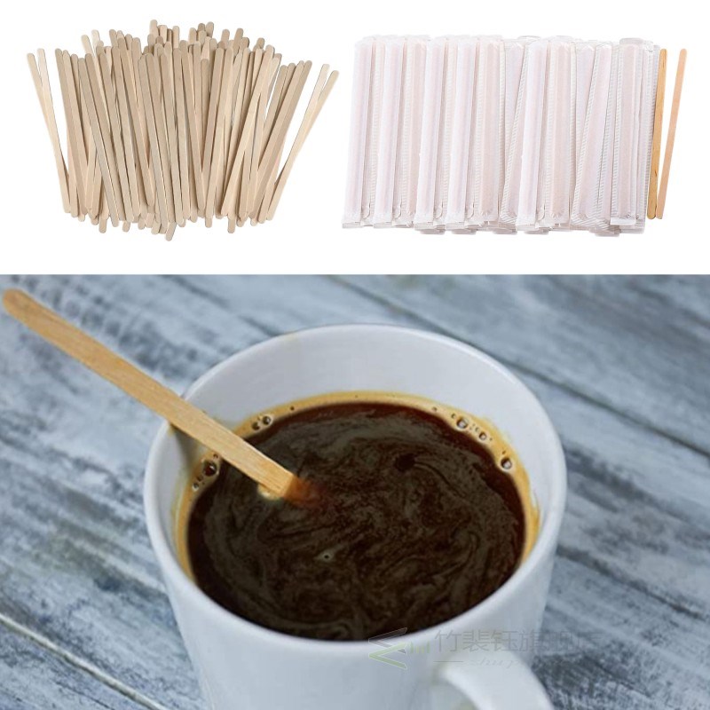 500pcs Wooden Coffee Tea Stirrers Craft Sticks Hot Corn Sti
