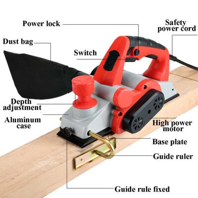 Electric Planer 1800W/1600W/1200W Carpentry Tools Woodworkin