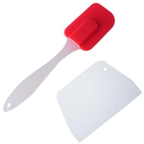 2Pcs/set Cake Spatula + Dough Cutter Baking Pastry Tools Dou