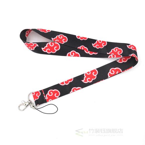 Anime Naruto Clouds Neck Strap Lanyard for Keys DIY ID Card