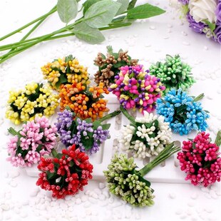 Artificial Stamen flower bouquet 适用于 Wedding Box Scrapboo