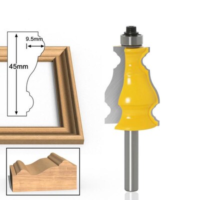 1PC 8mm Shank Architectural Cemented Carbide Molding Router