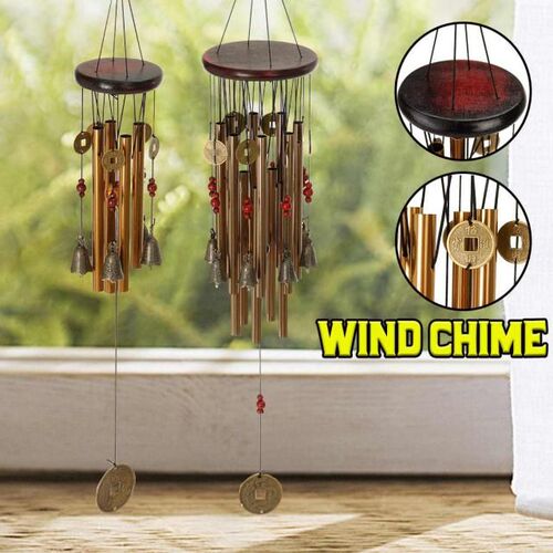 Bronze 13 Tube Wind Chime Chapel Bells Wind Chimes Door Wall