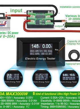 ATORCH DC Current Meters digital voltmeter ammeter voltage a