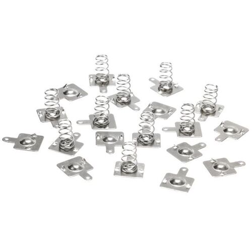 20pcs Replacement Metal Batteries Spring Contact Plate Silve