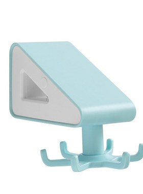 Wall Mount Rotating Hooks with Towel Holder Rack 6-Claw Uten