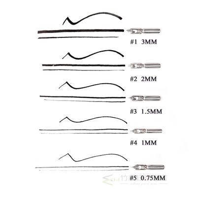 Dainayw 5 nibs Dip Pen Set Calligraphy Pen Set for Cartoon A