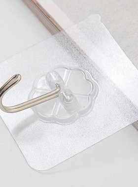 1PC Transparent Strong Self Adhesive Suction Cup Hooks Invis