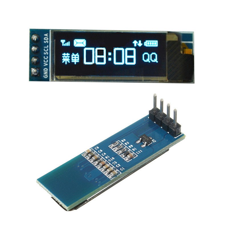 0.91 inch OLED display module white/blue OLED 128X32 LCD LED