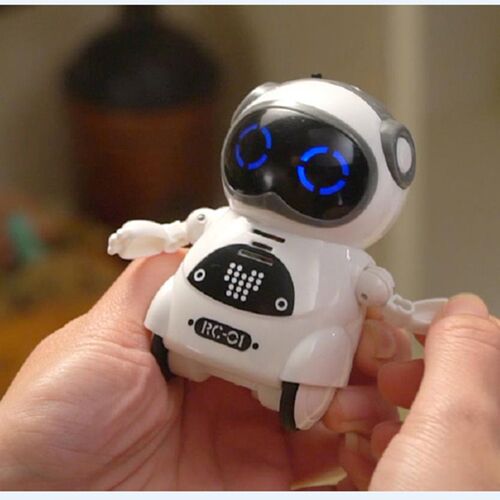 HOT Intelligent Mini Pocket Robot Walk Music Dance Light Voi