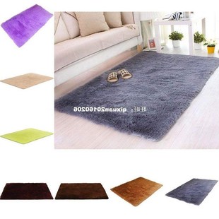 floor area New soft solid rug shaggy fluffy dining