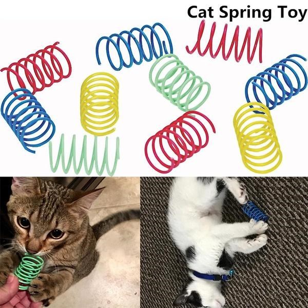 4/8pcs Kitten Cat Toys Wide Durable Heavy Gauge Colorful Spr