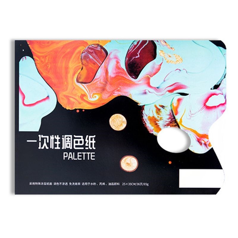 Painting Material Paper Disposable Washable Color Palette 36